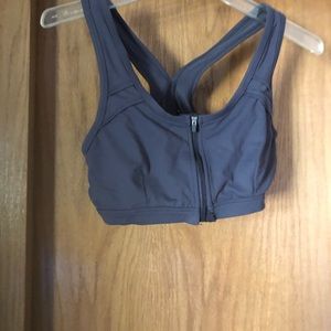 Marika size large sports bra front zipper for easy on and off.